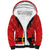 Personalized Swiss Christmas - Designed in Santa Suit Sherpa Hoodie - Wonder Print Shop