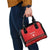 Personalized Swiss Christmas - Designed in Santa Suit Shoulder Handbag