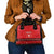Personalized Swiss Christmas - Designed in Santa Suit Shoulder Handbag