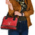 Personalized Swiss Christmas - Designed in Santa Suit Shoulder Handbag