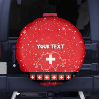 Personalized Swiss Christmas - Designed in Santa Suit Spare Tire Cover - Wonder Print Shop