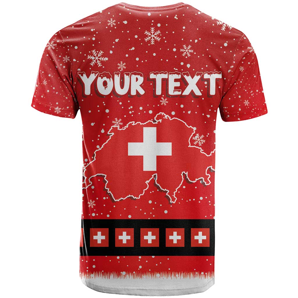 Personalized Swiss Christmas - Designed in Santa Suit T Shirt - Wonder Print Shop