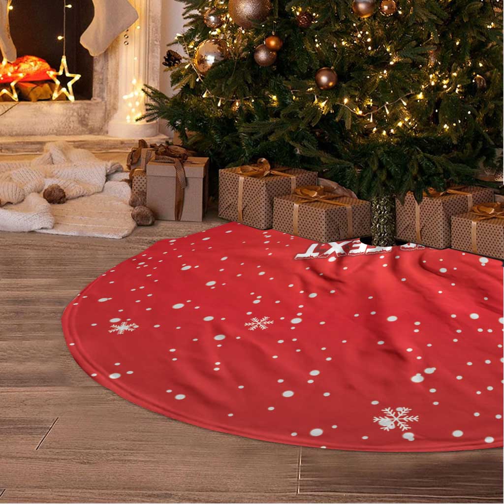 Personalized Swiss Christmas - Designed in Santa Suit Tree Skirt - Wonder Print Shop