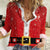Personalized Swiss Christmas - Designed in Santa Suit Women Casual Shirt - Wonder Print Shop