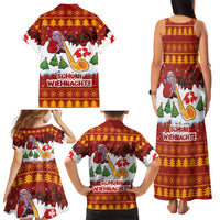 Swiss Santa Plays The Alphorn Christmas Family Matching Tank Maxi Dress and Hawaiian Shirt The Matterhorn with Christmas Elements - Wonder Print Shop