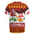 Swiss Santa Plays The Alphorn Christmas Rugby Jersey The Matterhorn with Christmas Elements - Wonder Print Shop