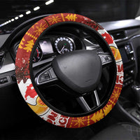 Swiss Santa Plays The Alphorn Christmas Steering Wheel Cover The Matterhorn with Christmas Elements - Wonder Print Shop