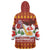 Swiss Santa Plays The Alphorn Christmas Wearable Blanket Hoodie The Matterhorn with Christmas Elements - Wonder Print Shop