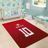 Custom Swiss Football Jersey for The Champions Area Rug LT03