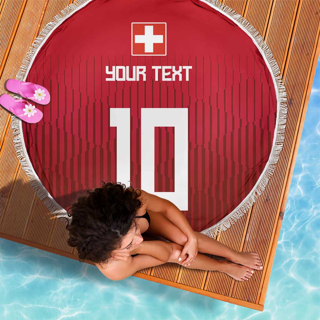 Custom Swiss Football Jersey for The Champions Beach Blanket LT03