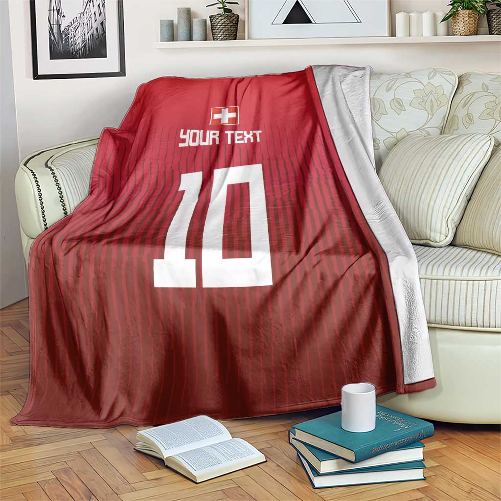 Custom Swiss Football Jersey for The Champions Blanket LT03