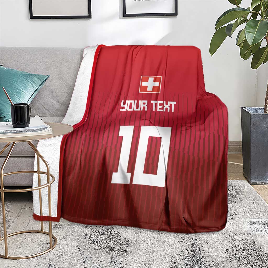 Custom Swiss Football Jersey for The Champions Blanket LT03