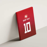 Custom Swiss Football Jersey for The Champions Canvas Wall Art LT03