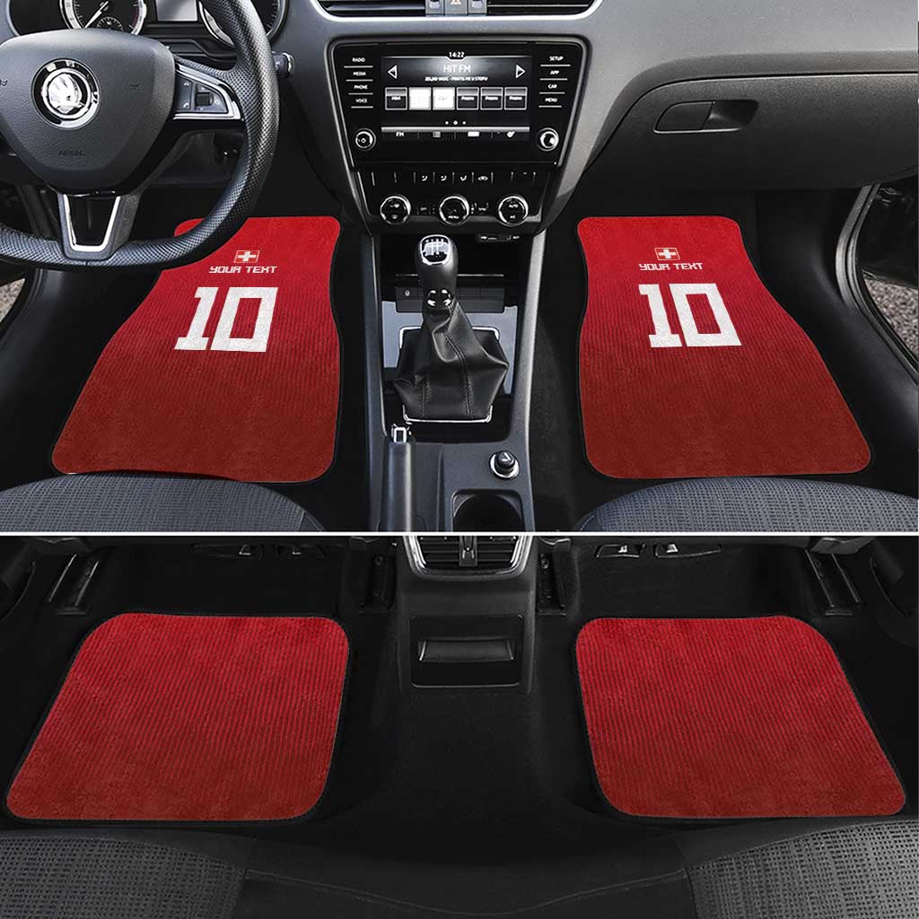 Custom Swiss Football Jersey for The Champions Car Mats LT03