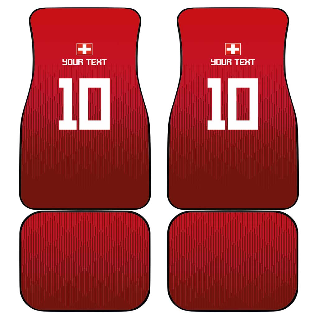 Custom Swiss Football Jersey for The Champions Car Mats LT03