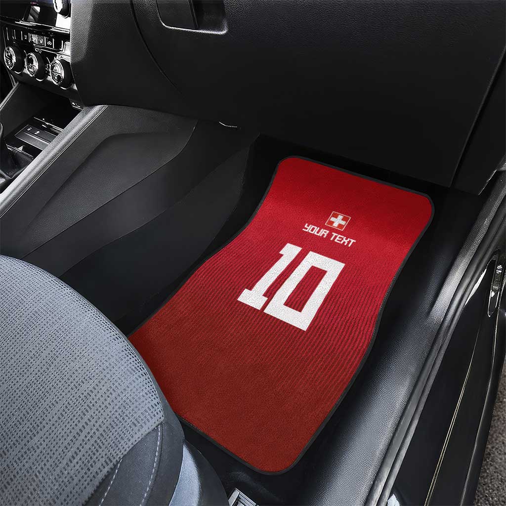 Custom Swiss Football Jersey for The Champions Car Mats LT03
