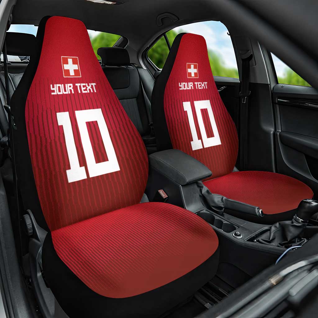 Custom Swiss Football Jersey for The Champions Car Seat Cover LT03