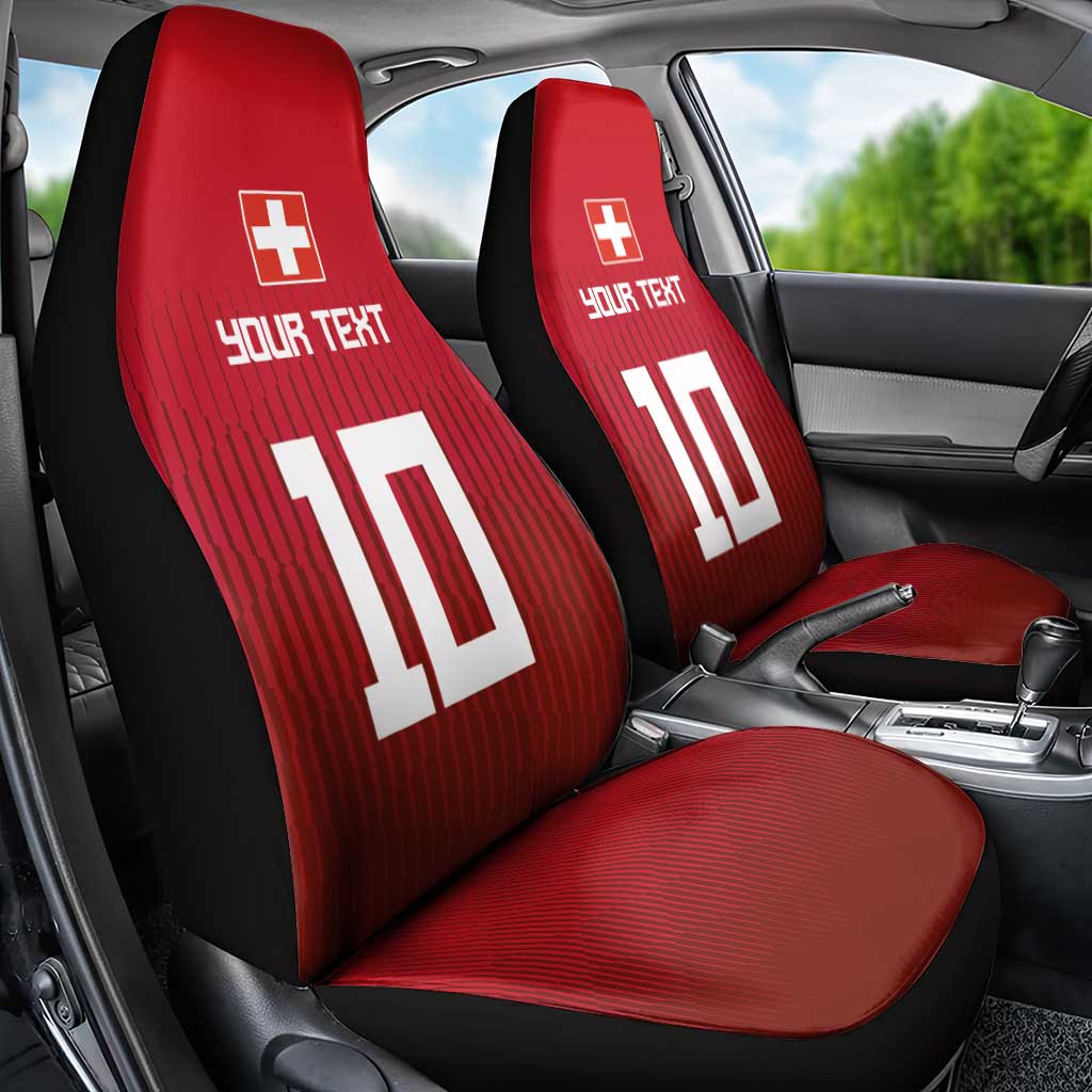 Custom Swiss Football Jersey for The Champions Car Seat Cover LT03