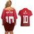 Custom Swiss Football Jersey for The Champions Couples Matching Off Shoulder Short Dress and Hawaiian Shirt LT03