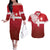 Custom Swiss Football Jersey for The Champions Couples Matching Off The Shoulder Long Sleeve Dress and Hawaiian Shirt LT03