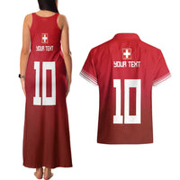 Custom Swiss Football Jersey for The Champions Couples Matching Tank Maxi Dress and Hawaiian Shirt LT03