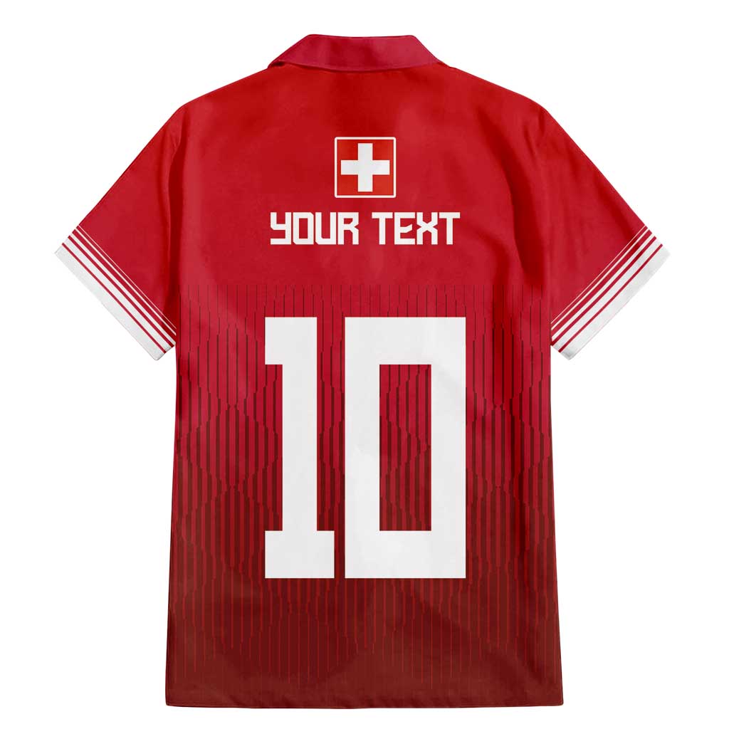 Custom Swiss Football Jersey for The Champions Family Matching Mermaid Dress and Hawaiian Shirt LT03