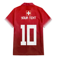 Custom Swiss Football Jersey for The Champions Family Matching Mermaid Dress and Hawaiian Shirt LT03