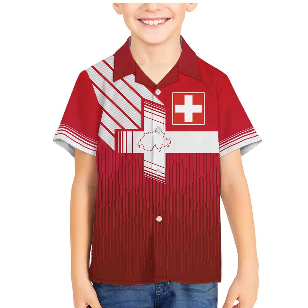 Custom Swiss Football Jersey for The Champions Family Matching Mermaid Dress and Hawaiian Shirt LT03