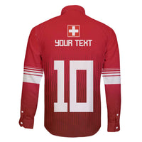 Custom Swiss Football Jersey for The Champions Family Matching Short Sleeve Bodycon Dress and Hawaiian Shirt LT03