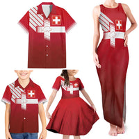 Custom Swiss Football Jersey for The Champions Family Matching Tank Maxi Dress and Hawaiian Shirt LT03
