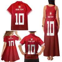 Custom Swiss Football Jersey for The Champions Family Matching Tank Maxi Dress and Hawaiian Shirt LT03