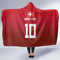 Custom Swiss Football Jersey for The Champions Hooded Blanket LT03