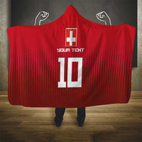 Custom Swiss Football Jersey for The Champions Hooded Blanket LT03
