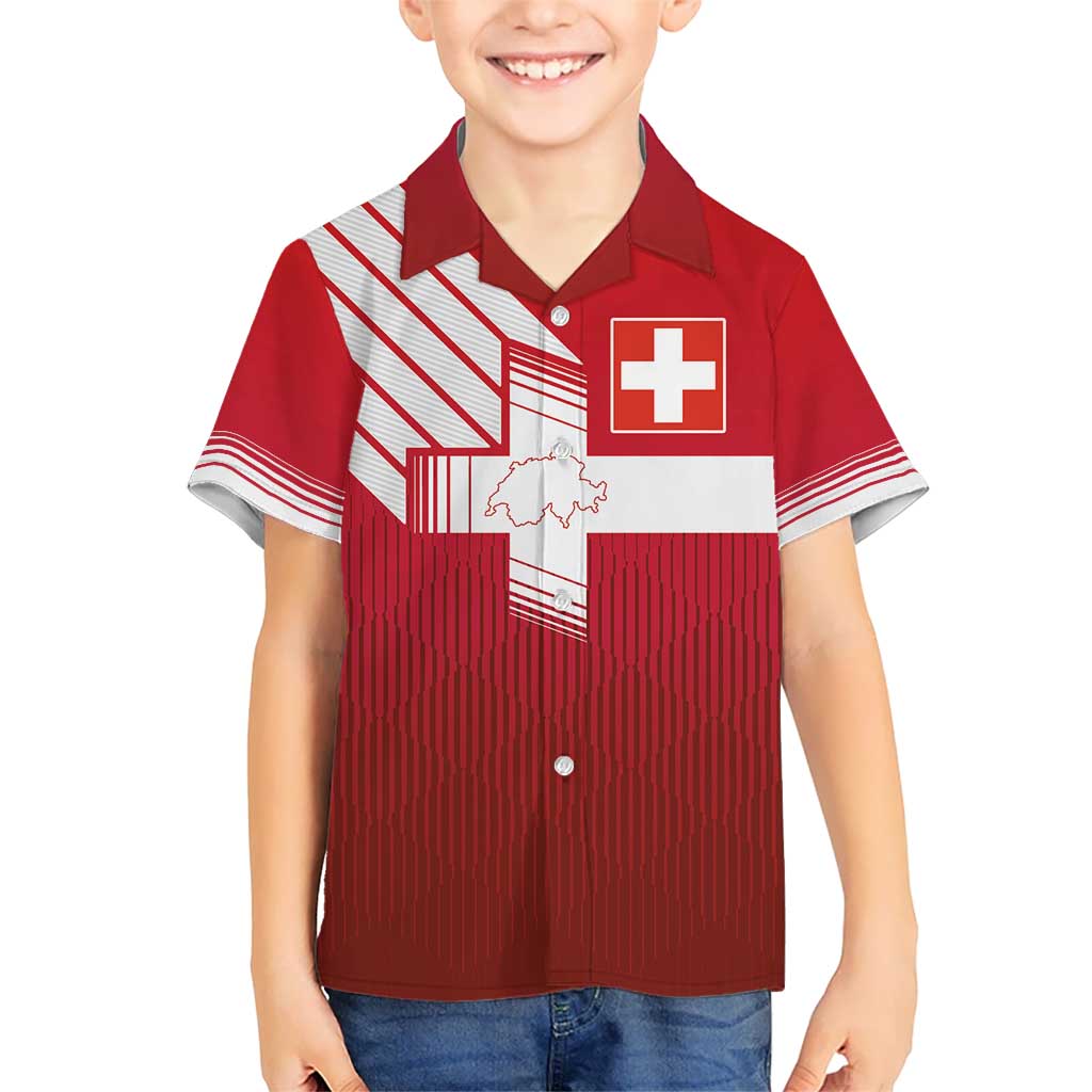 Custom Swiss Football Jersey for The Champions Kid Hawaiian Shirt LT03