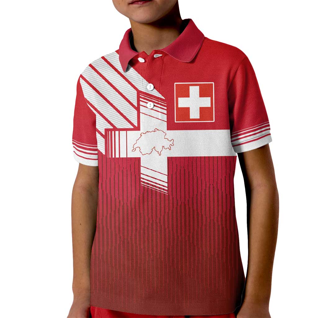Custom Swiss Football Jersey for The Champions Kid Polo Shirt LT03