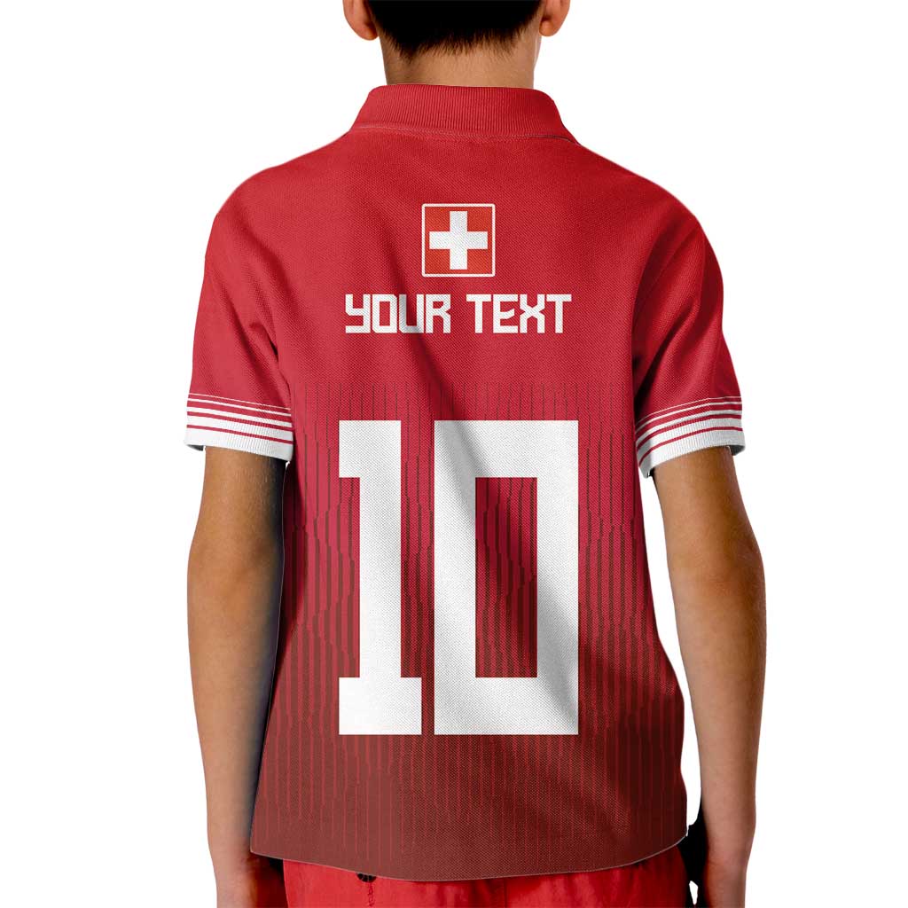 Custom Swiss Football Jersey for The Champions Kid Polo Shirt LT03
