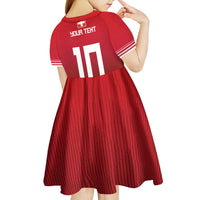 Custom Swiss Football Jersey for The Champions Kid Short Sleeve Dress LT03