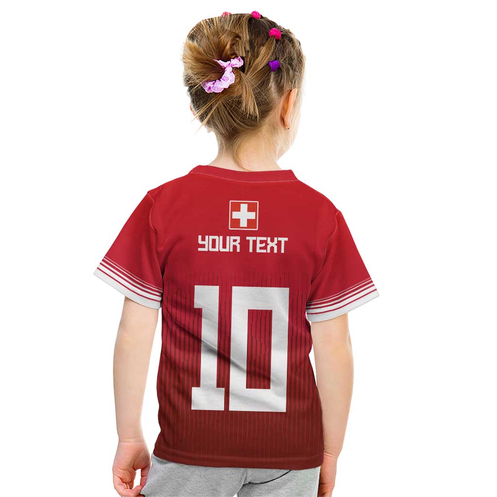 Custom Swiss Football Jersey for The Champions Kid T Shirt LT03