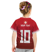 Custom Swiss Football Jersey for The Champions Kid T Shirt LT03