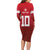 Custom Swiss Football Jersey for The Champions Long Sleeve Bodycon Dress LT03