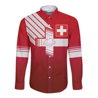 Custom Swiss Football Jersey for The Champions Long Sleeve Button Shirt LT03