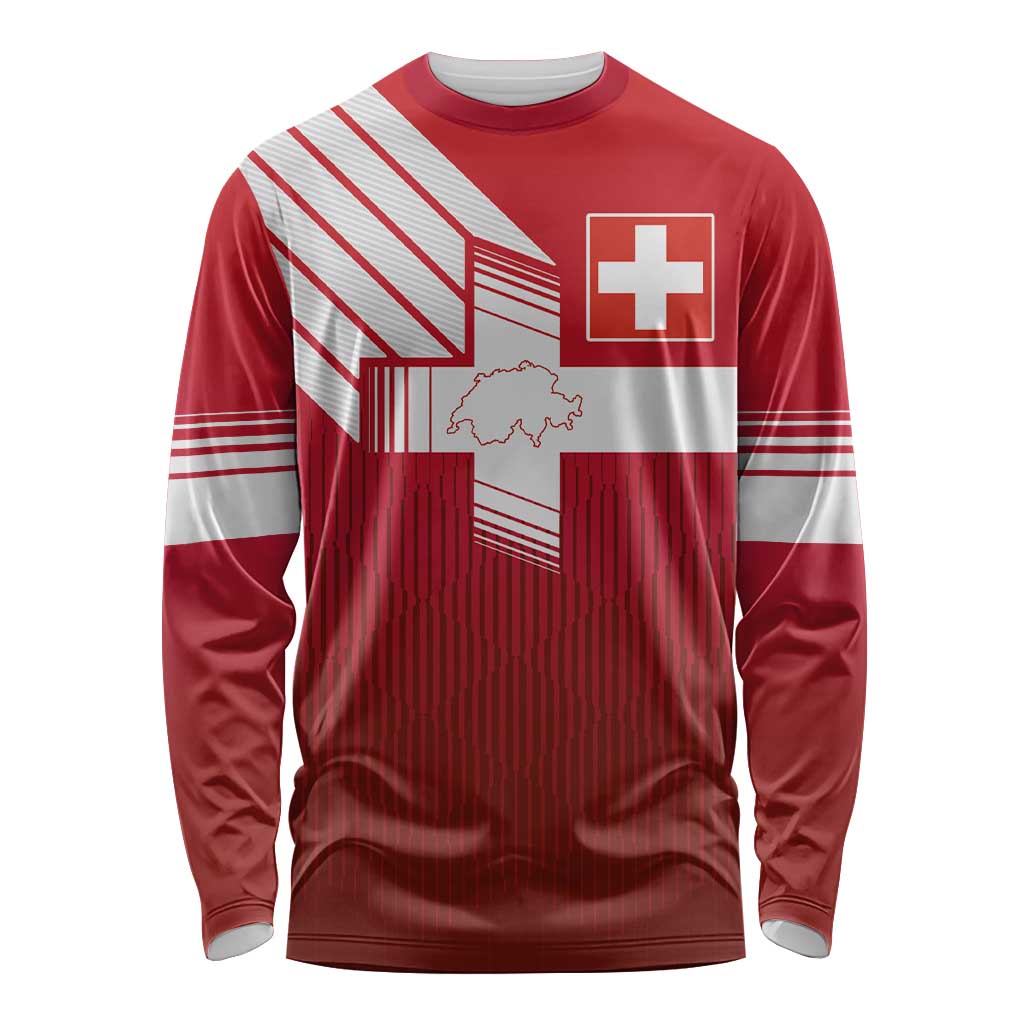 Custom Swiss Football Jersey for The Champions Long Sleeve Shirt LT03
