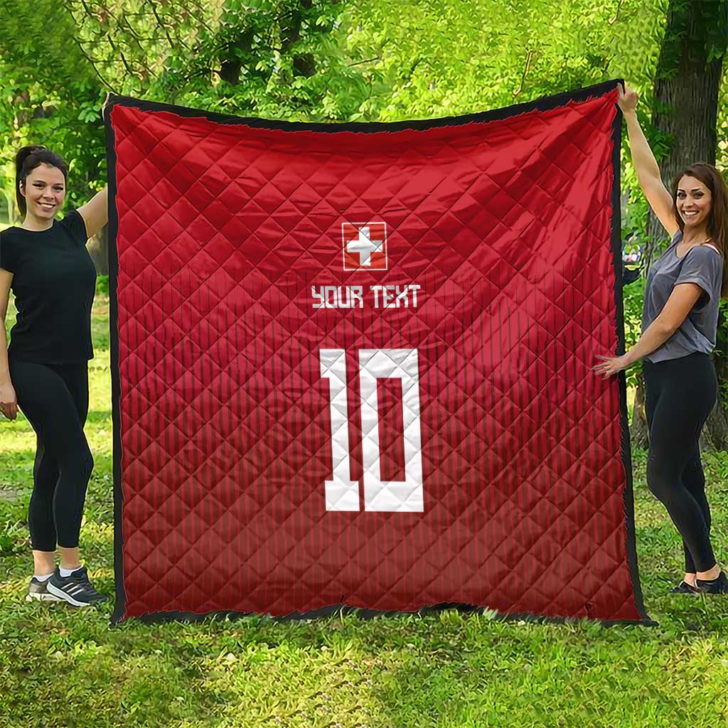 Custom Swiss Football Jersey for The Champions Quilt LT03