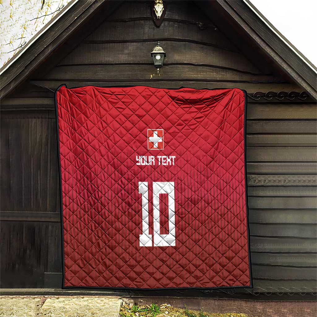 Custom Swiss Football Jersey for The Champions Quilt LT03