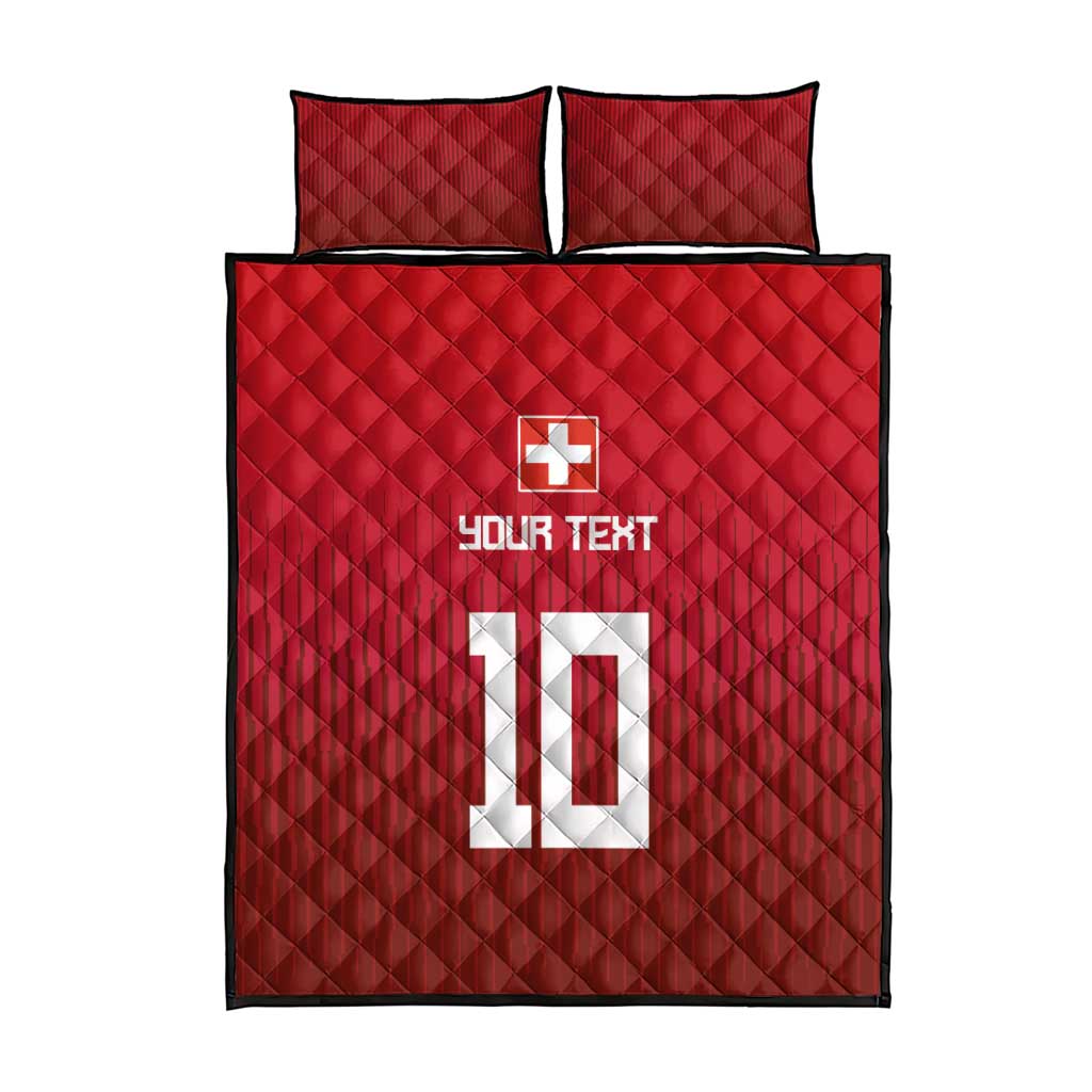 Custom Swiss Football Jersey for The Champions Quilt Bed Set LT03
