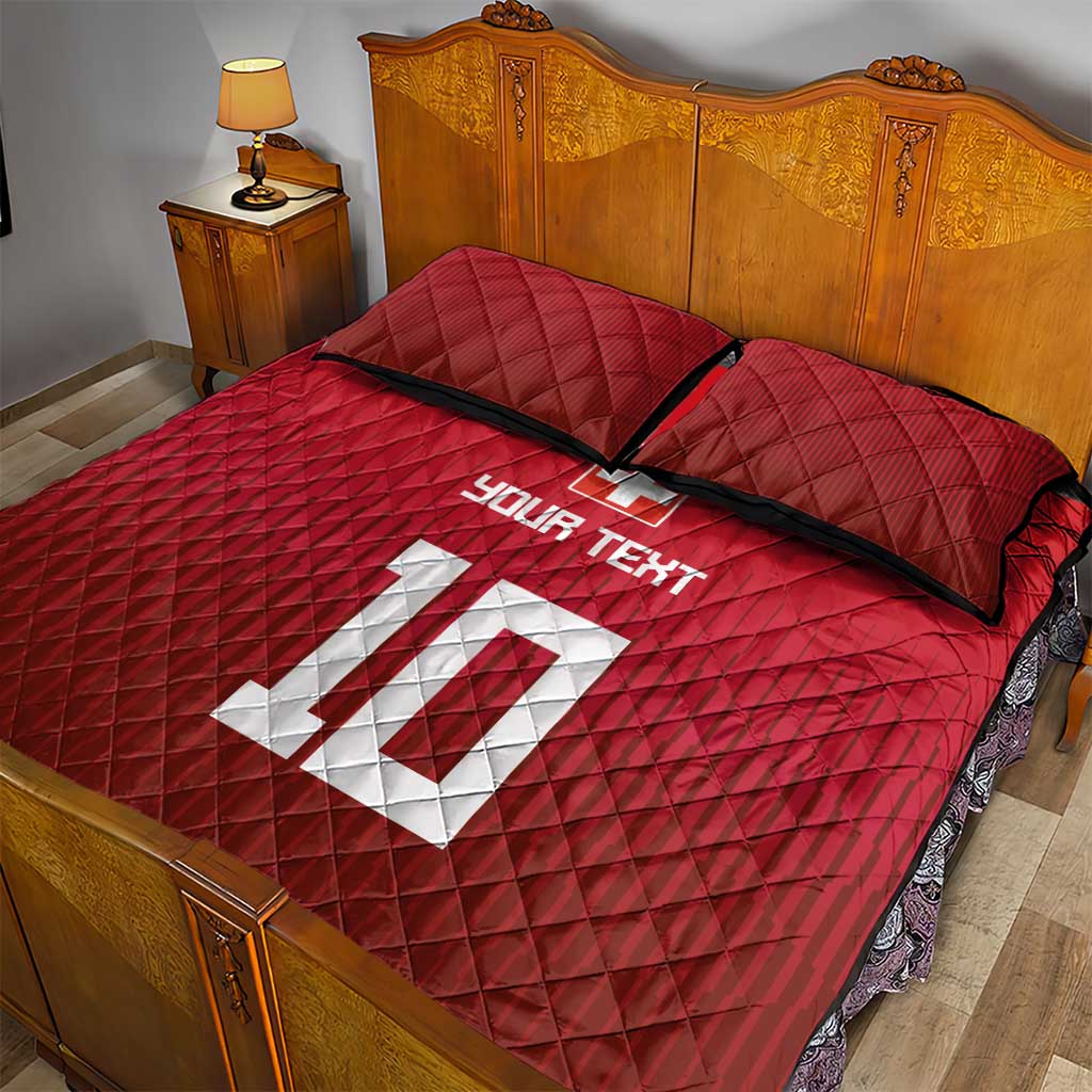 Custom Swiss Football Jersey for The Champions Quilt Bed Set LT03