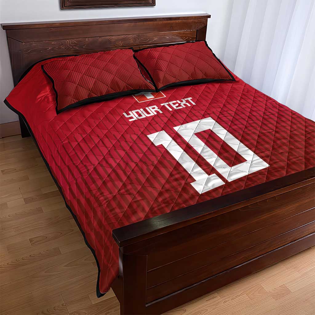 Custom Swiss Football Jersey for The Champions Quilt Bed Set LT03