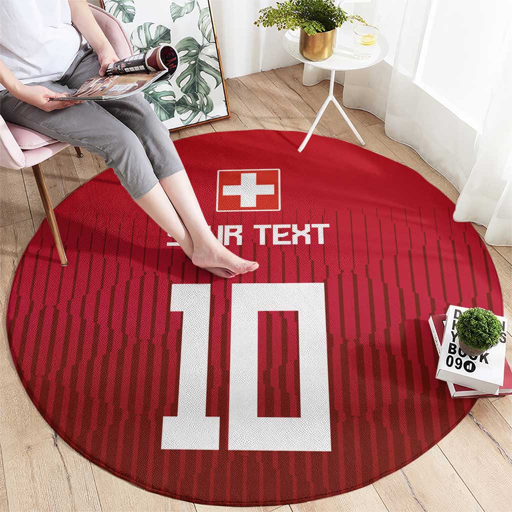 Custom Swiss Football Jersey for The Champions Round Carpet LT03