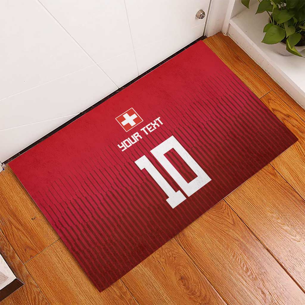 Custom Swiss Football Jersey for The Champions Rubber Doormat LT03