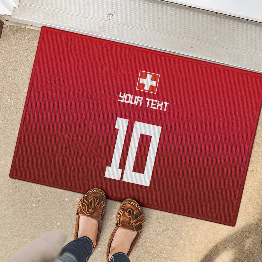 Custom Swiss Football Jersey for The Champions Rubber Doormat LT03
